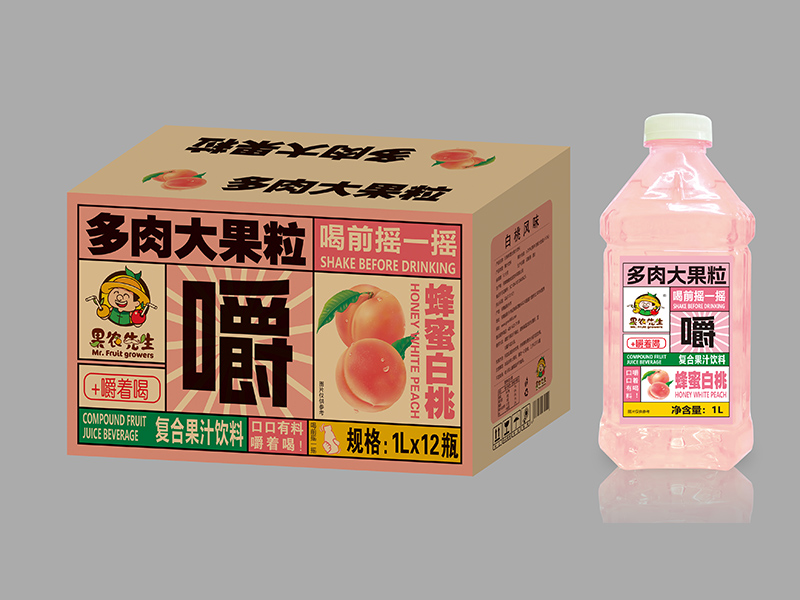1L装果肉果汁（蜜桃味）