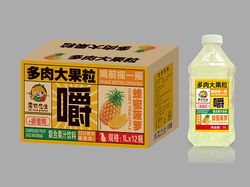 1L装果肉果汁（菠萝味）