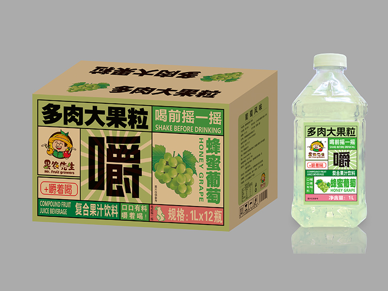 1L装果肉果汁（葡萄味）